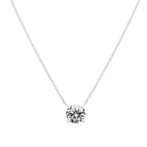 SOLITAIRE NECKLACE | ROSE GOLD