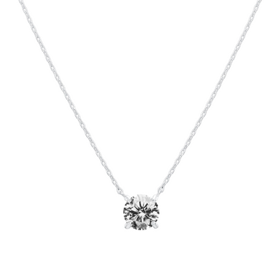 SOLITAIRE NECKLACE | ROSE GOLD
