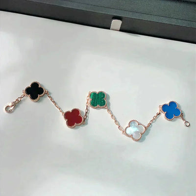 CLOVER BRACELET | MULTICOLOUR - GOLD