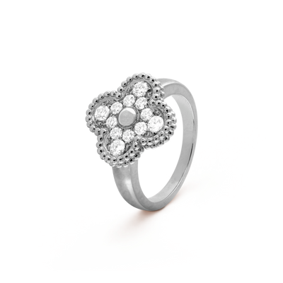 CLOVER RING DIAMOND | GOLD