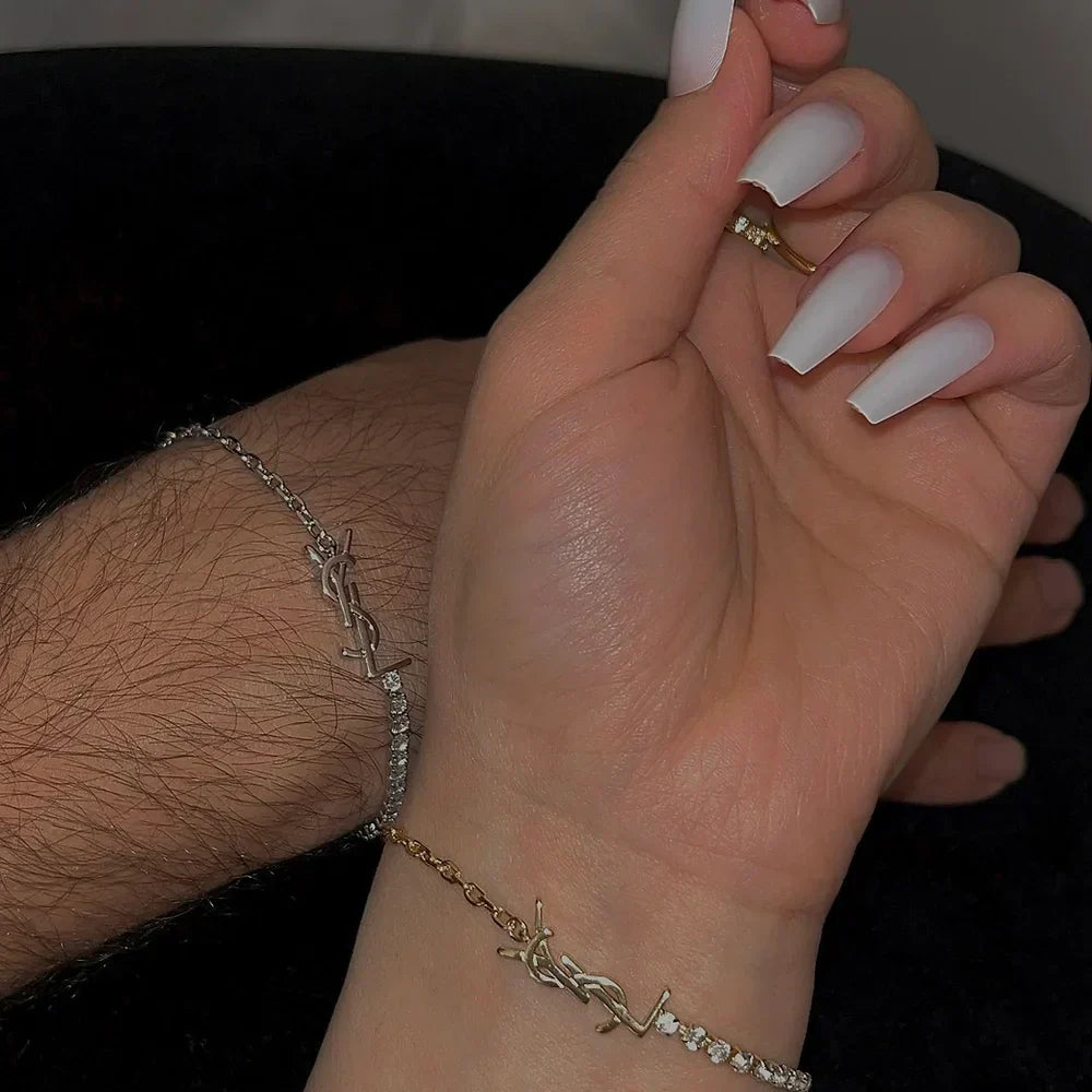 DIAMOND YSL BRACELET | GOLD