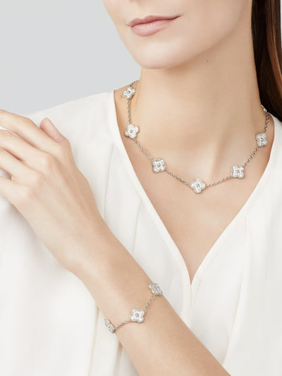 CLOVER NECKLACE 10 MOTIFS | SILVER