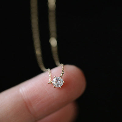 SOLITAIRE NECKLACE PLATED | GOLD