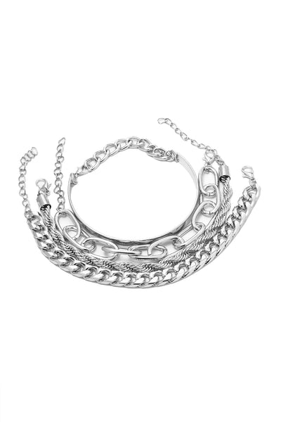 CUBAN NECKLACE SET – 4 PIECES | GOLD