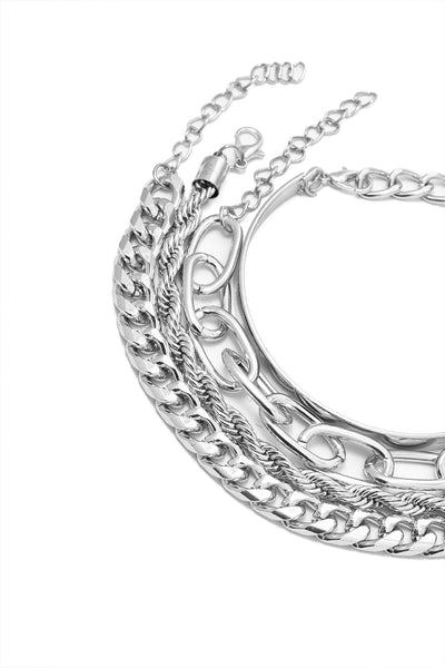 CUBAN NECKLACE SET – 4 PIECES | GOLD
