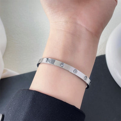 LOVE BRACELET DIAMOND | ROSE GOLD