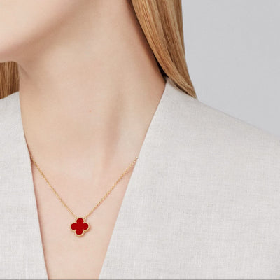 CLOVER NECKLACE | RED