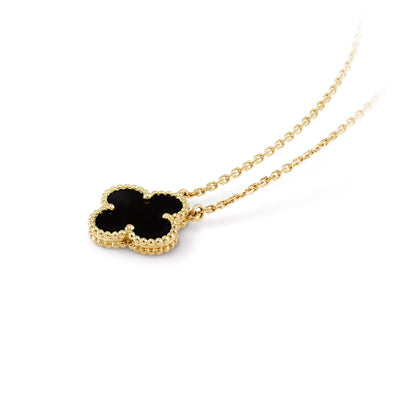 CLOVER NECKLACE | BLACK