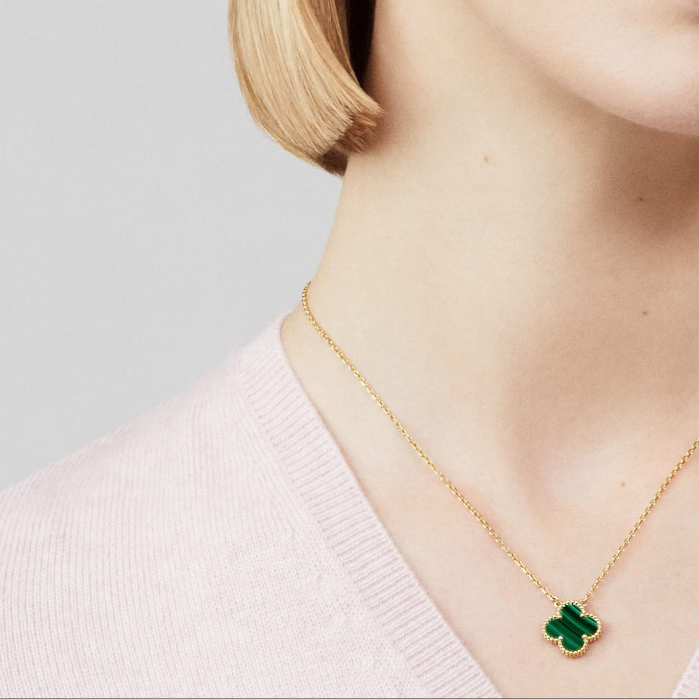 CLOVER NECKLACE | GREEN