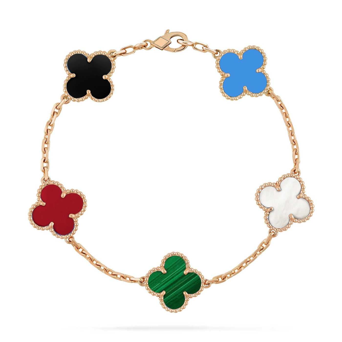CLOVER BRACELET | MULTICOLOUR - GOLD