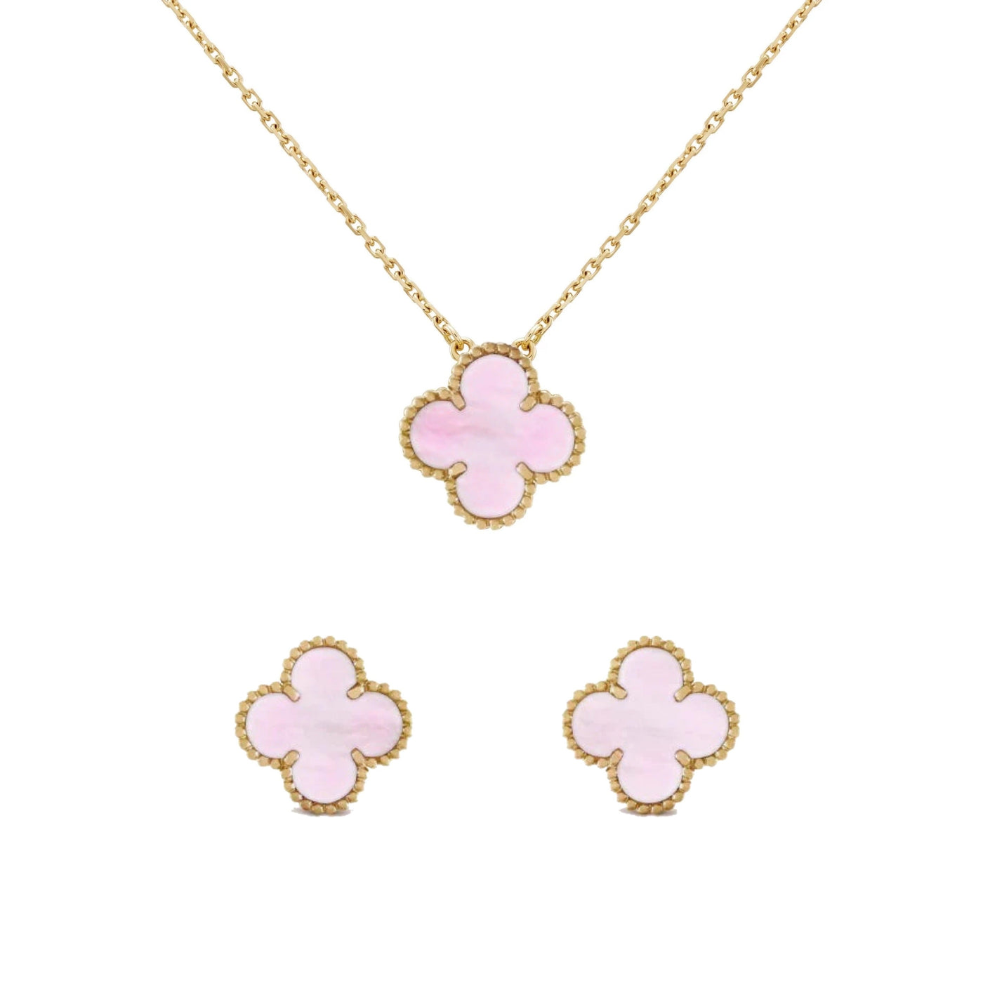 LUXE CLOVER SET | PINK - GOLD