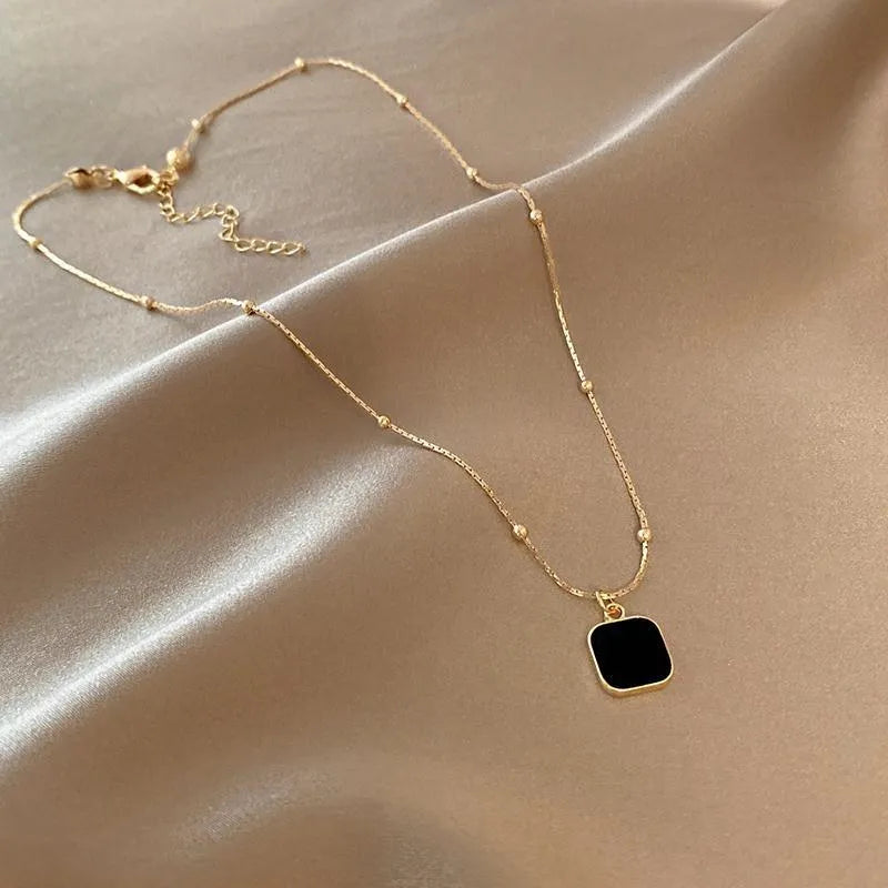 ONYX NECKLACE | BLACK