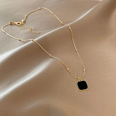 ONYX NECKLACE | BLACK