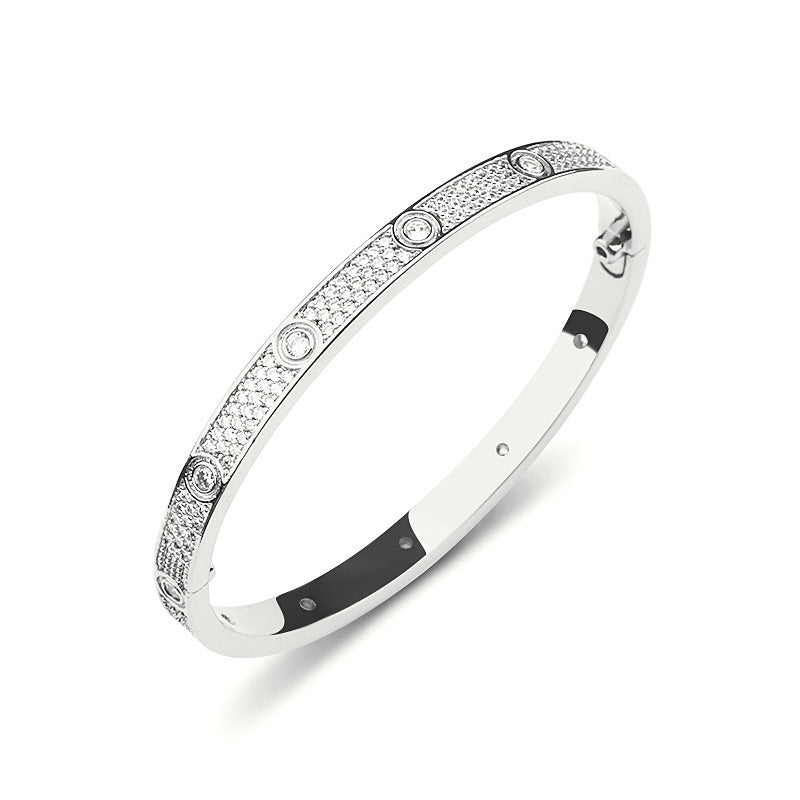LOVE BRACELET DIAMOND LUXE | SILVER