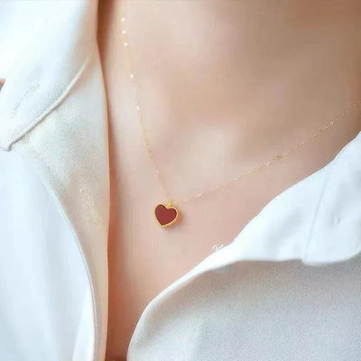 HEART NECKLACE | RED