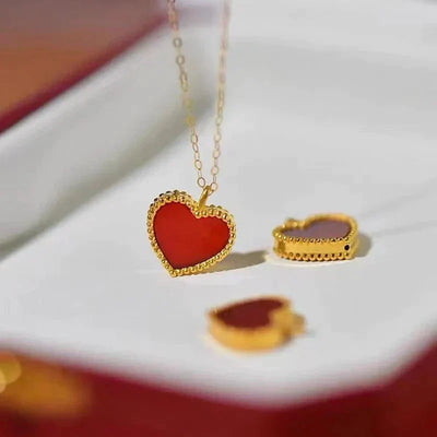 HEART NECKLACE | RED