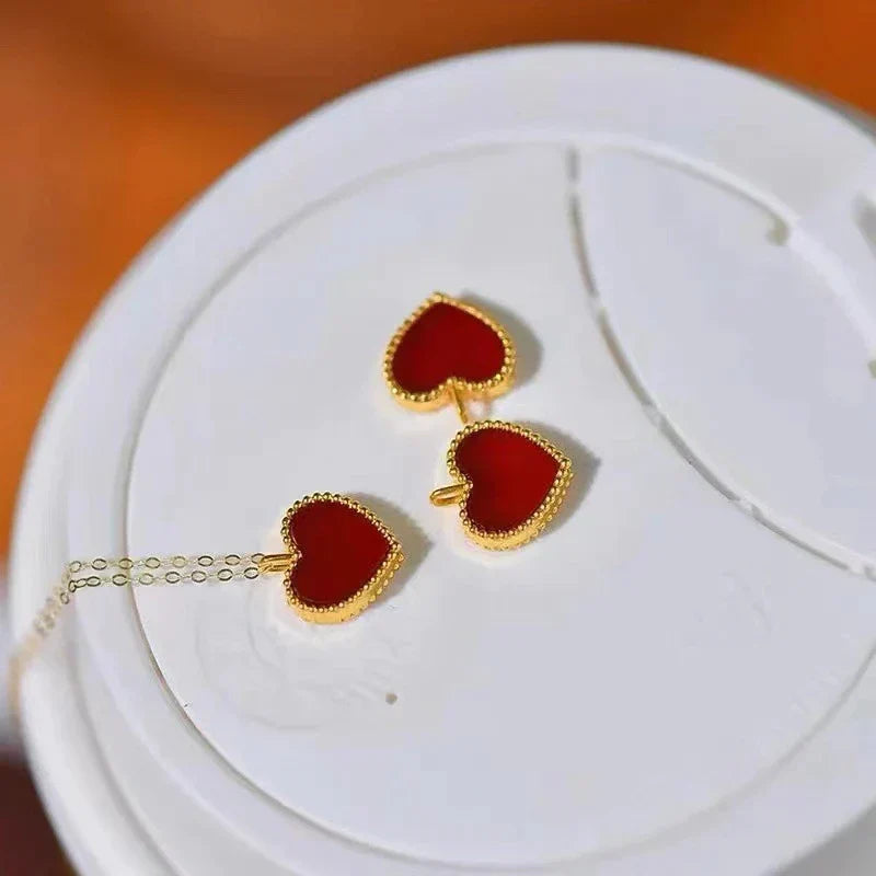 HEART NECKLACE | RED
