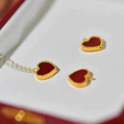 HEART NECKLACE | RED