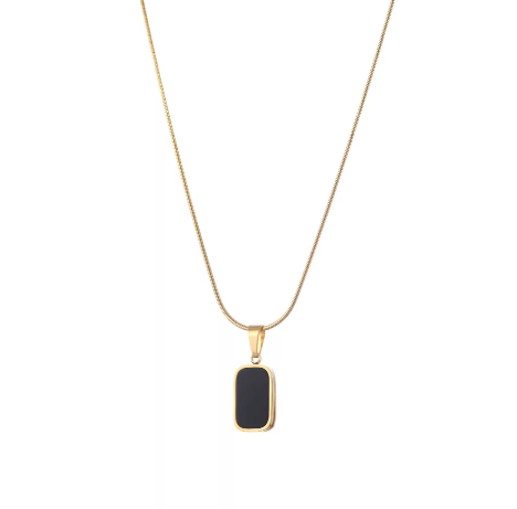 ONYX NECKLACE | BLACK