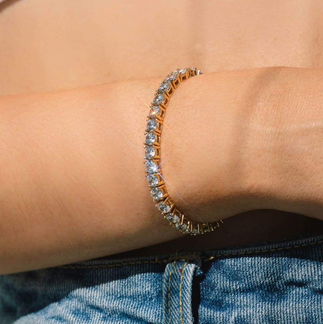TENNIS BRACELET DIAMOND | GOLD