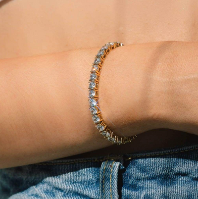 TENNIS BRACELET DIAMOND | GOLD