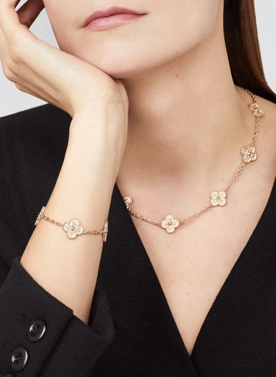 CLOVER NECKLACE 10 MOTIFS | ROSE GOLD