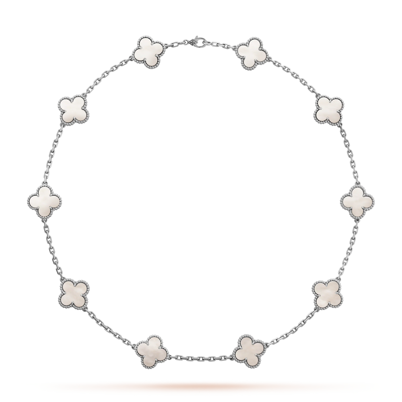 CLOVER NECKLACE 10 MOTIFS | WHITE