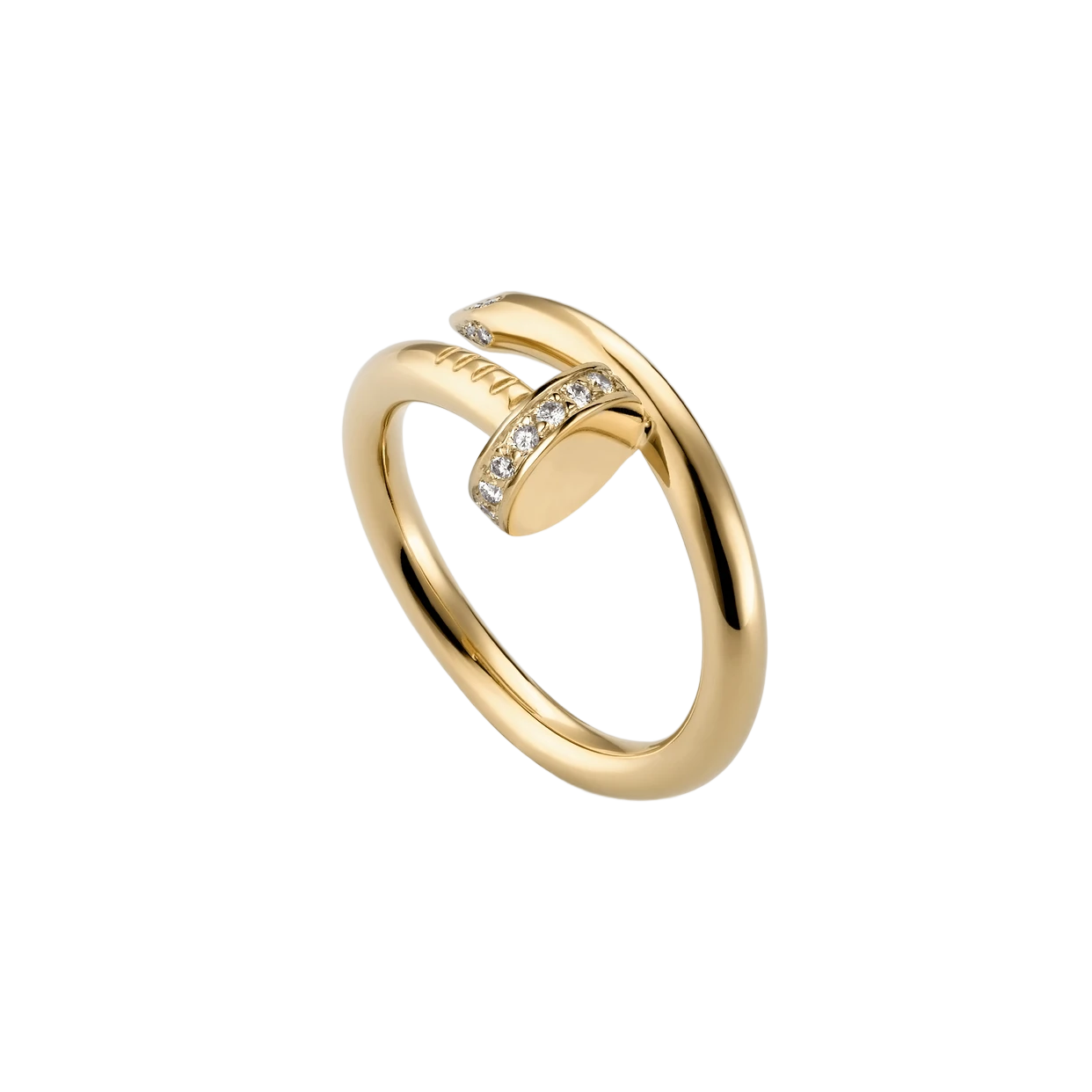NAIL RING DIAMOND | GOLD