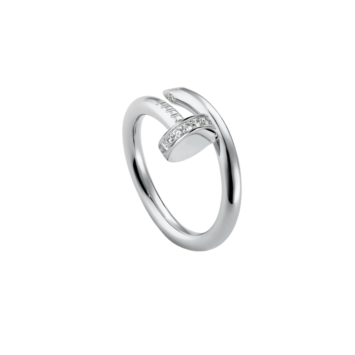 NAIL RING DIAMOND | SILVER